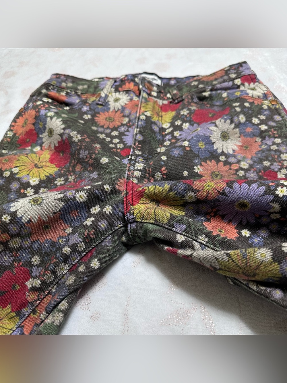 Wrangler Women Blooms Wanderer 622 High Rise/Flare Jeans Sz.27x32,5” Boho Hippie - Picture 11 of 12